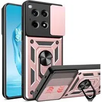 Custodia per OnePlus 12R, Techsuit, CamShield, Rosa — 3