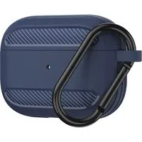 Custodia Techsuit Carbon per Apple AirPods 3, Blu Navy — 3