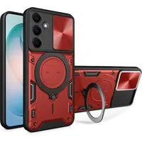 Custodia per Samsung Galaxy S26 Plus S947, Techsuit, CamGuard Pro, Rossa — 3