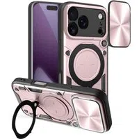 Custodia per Apple iPhone 17 Pro, Techsuit, CamGuard Pro, Rosa Dorato — 3