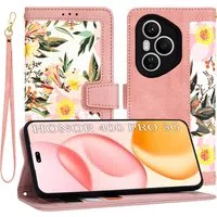 Custodia per Honor 400 Pro, Techsuit, FlipCraft, Rosa — 3