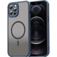 Custodia MagSafe per Apple iPhone 12 Pro Max, Techsuit, HaloFrost II, Blu Navy — 3