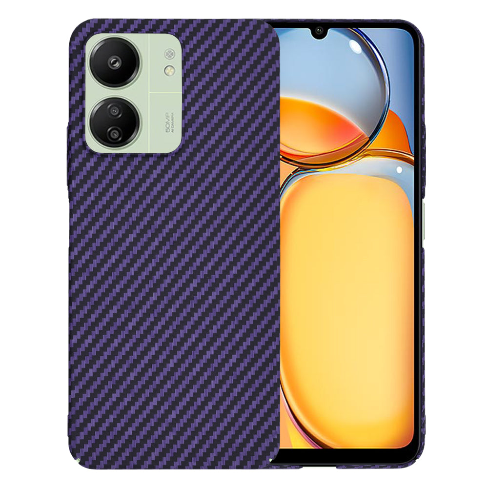 Custodia per Xiaomi Redmi 13C 5G / 13C / Poco C65, Techsuit, Carbonite FiberShell, Viola