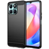 Custodia per Honor X6a, Techsuit, Carbonio, Nera — 3