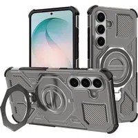 Custodia per Samsung Galaxy S26 Plus S947, Techsuit, Carbon Shield Pro, Fumo — 3