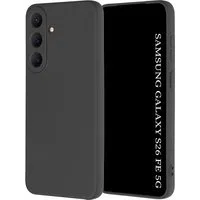 Custodia per Samsung Galaxy S26 FE / S25 FE, Techsuit, SoftFlex, Nera — 3