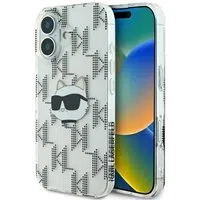 Custodia per Apple iPhone 16, Karl Lagerfeld, IML Luxury Electroplated Choupette's Head, Trasparente — 3