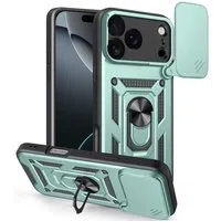 Custodia per Apple iPhone 17 Pro Max, Techsuit, CamShield, Verde — 3