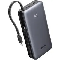 Batteria Esterna UGREEN PB528 (55985B), 20000mAh, 30W, QC + PD, 1 x USB-A - 3 x USB-C, Grigio — 3