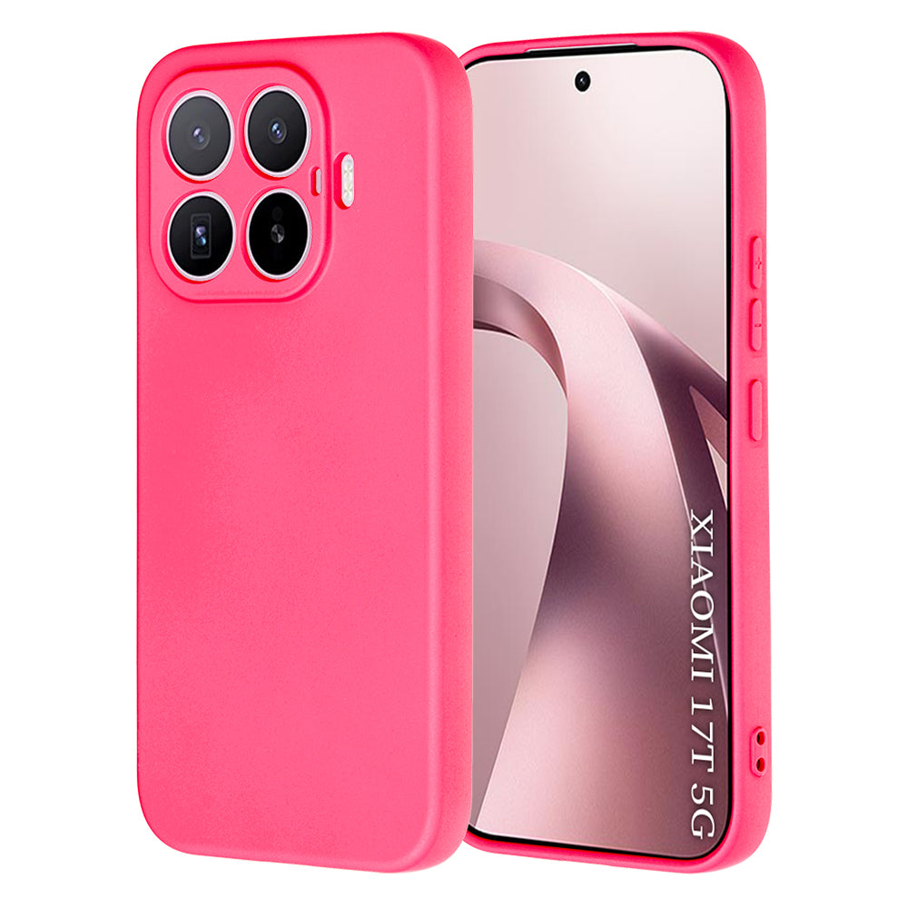 Techsuit Custodia per Xiaomi 17T, Techsuit, SoftFlex, Rosa Scuro