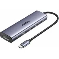 Hub USB-C UGREEN CM511 (75642), 6in1, Grigio — 3