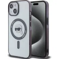 Custodia MagSafe per Apple iPhone 15 Plus, Karl Lagerfeld, IML Karl's Head, Trasparente — 3