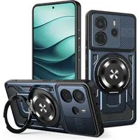 Custodia per Xiaomi Redmi Note 14 5G, Techsuit, RuggedCam, Blu — 3