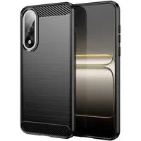Custodia per OnePlus Nord 5, Techsuit, Carbonio, Nera — 3