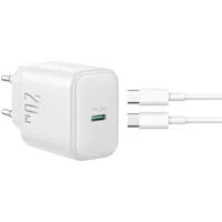 Caricabatterie da Rete con Cavo USB-C Joyroom JR-TCF20, 20W, 3A, 1 x USB-C, Bianco — 3