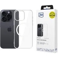 Custodia MagSafe per Apple iPhone 16 Pro, 3MK, Clear MagCase, Trasparente — 3