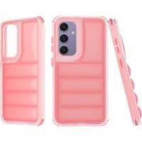 Custodia per Samsung Galaxy S24+ S926, Techsuit, Wave Shield, Rossa — 3
