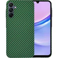 Custodia per Samsung Galaxy A15 5G A156 / A15 A155, Techsuit, Carbonite FiberShell, Verde — 3
