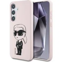 Custodia MagSafe per Samsung Galaxy S25 S931, Karl Lagerfeld, Silicone Graffiti, Rosa — 3