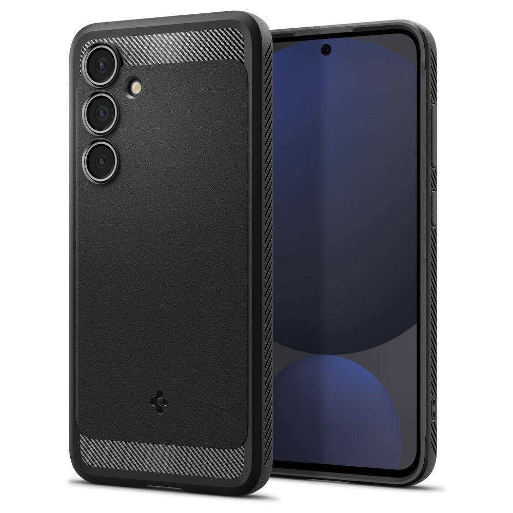 Spigen Custodia per Samsung Galaxy S24 FE S721, Spigen, Rugged Armor, Nera ACS08578