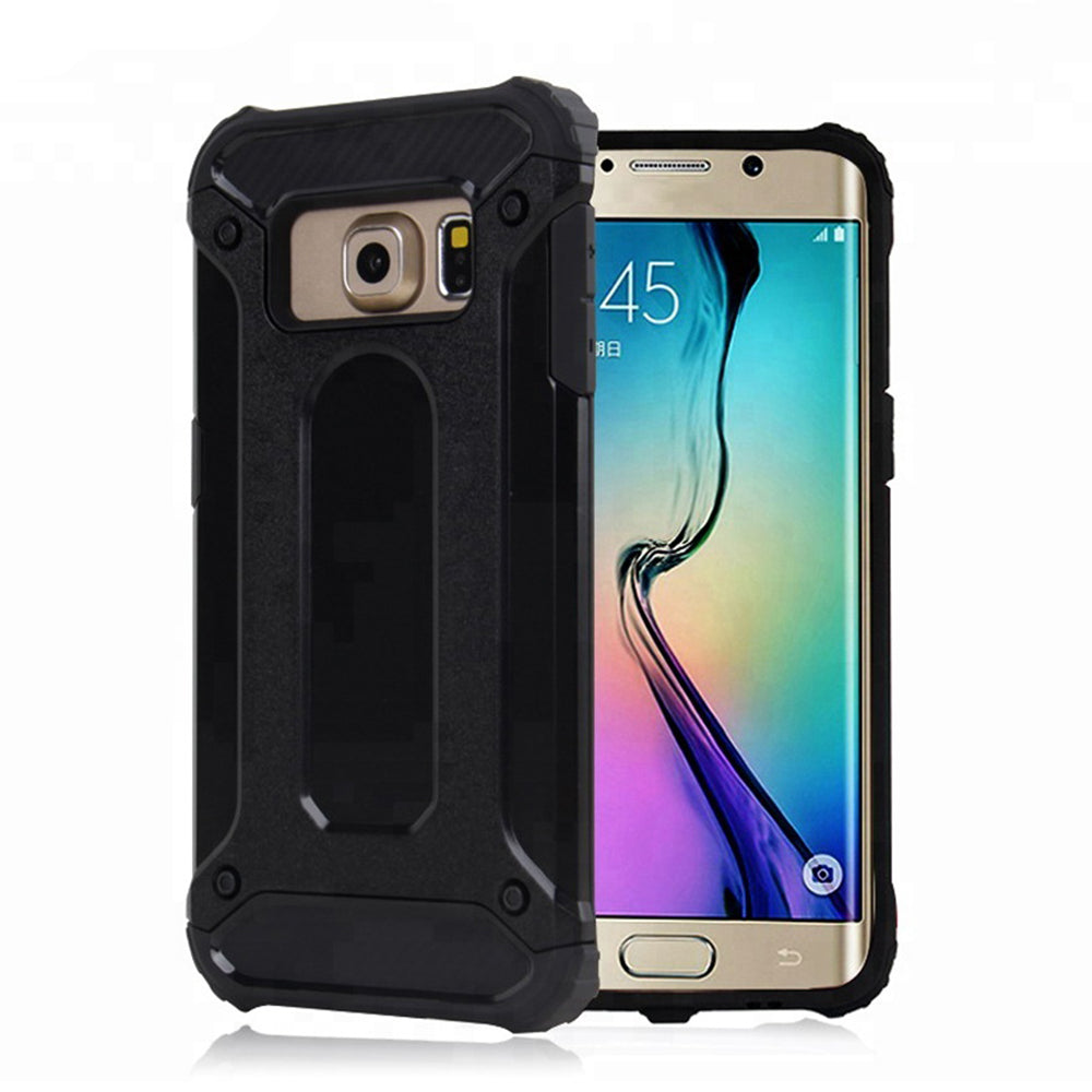 Techsuit Custodia per Samsung Galaxy S6 G920, Techsuit, Hybrid Armor, Nera