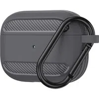 Custodia Techsuit Carbon per Apple AirPods 3, Grigio — 3