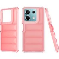 Custodia per Xiaomi Redmi Note 13 5G, Techsuit, Wave Shield, Rossa — 3