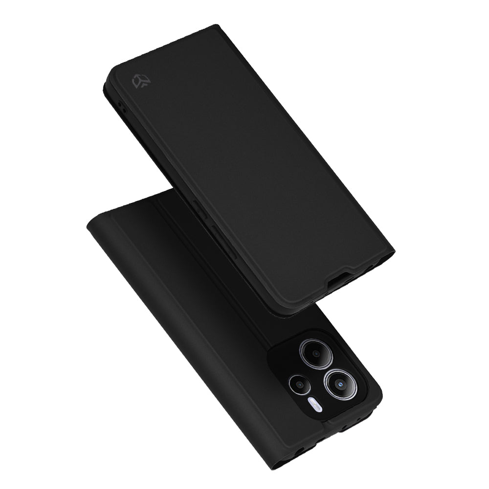 Custodia per Xiaomi Redmi Note 14 4G (Regionale), Techsuit, Magskin Book, Nera