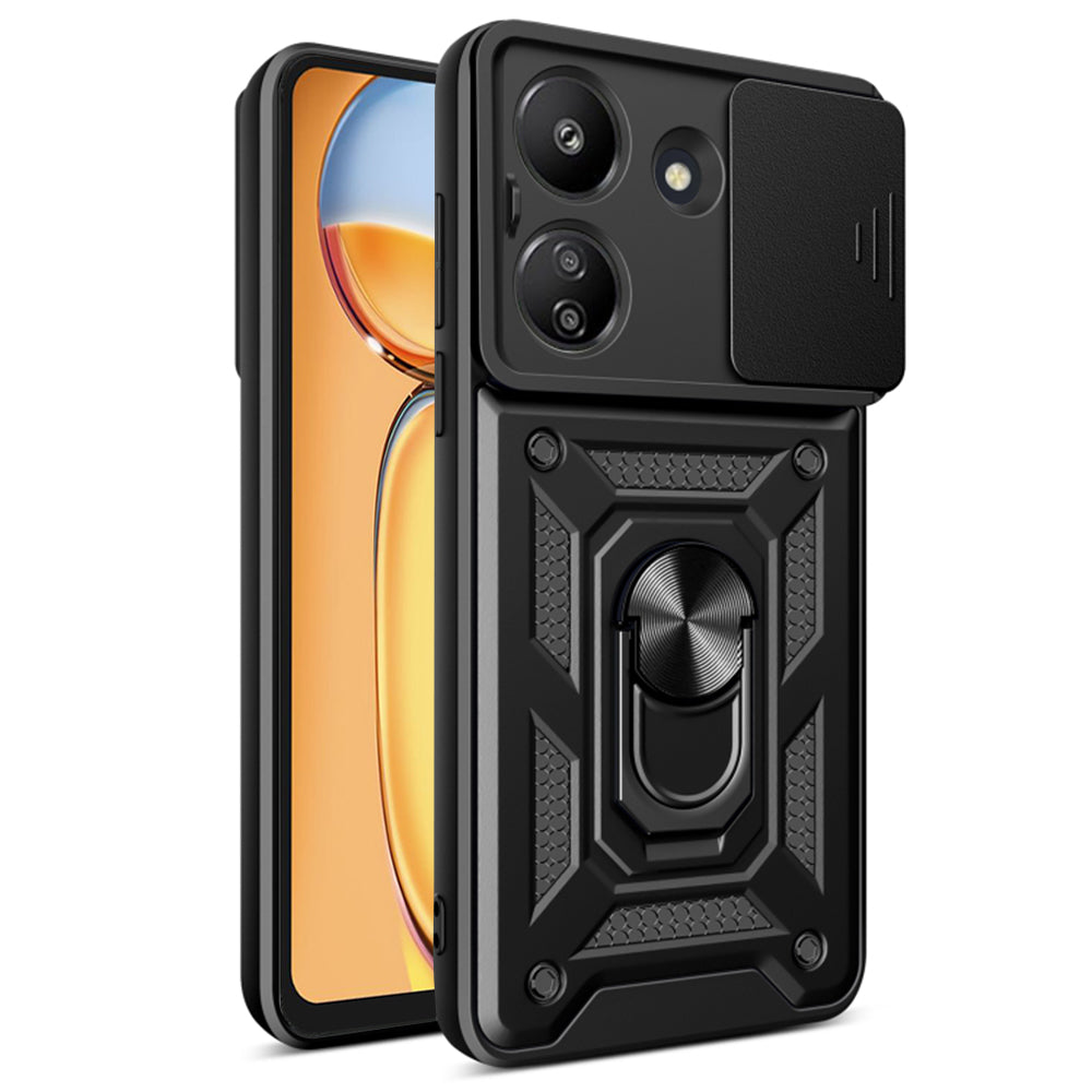 Techsuit Custodia per Xiaomi Poco C65 / Redmi 13C, Techsuit, CamShield, Nera