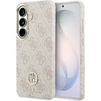 Custodia MagSafe per Samsung Galaxy S26 S942, Guess, Rhinestone Round Logo, Rosa — 3
