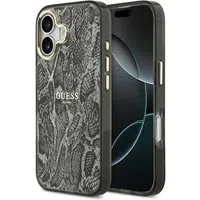 Custodia MagSafe per Apple iPhone 17, Guess, Python Pattern, Nera — 3