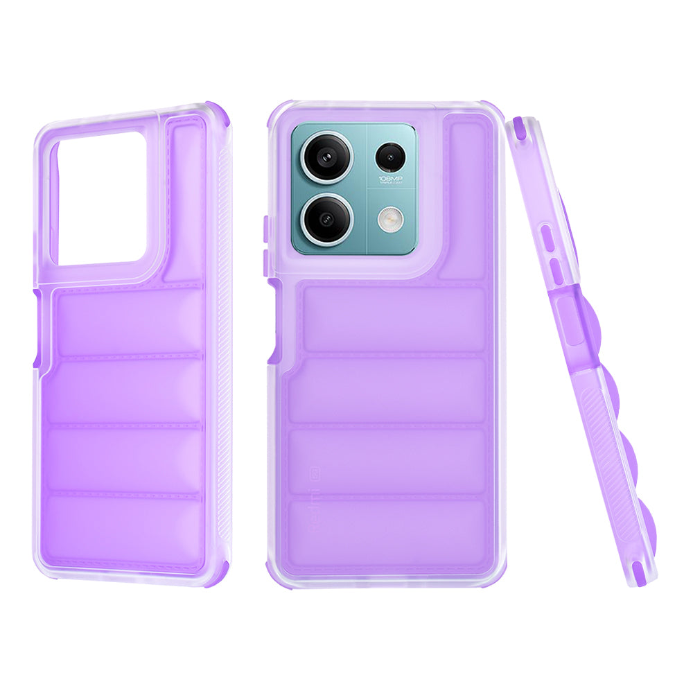 Custodia per Xiaomi Redmi Note 13 5G, Techsuit, Wave Shield, Viola