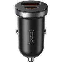 Caricabatterie Auto XO Design CC56, 30W, 3A, 1 x USB-A - 1 x USB-C, Nero — 3