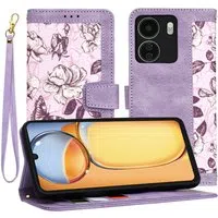 Custodia per Xiaomi Poco C65 / Redmi 13C, Techsuit, FlipCraft, Viola — 3