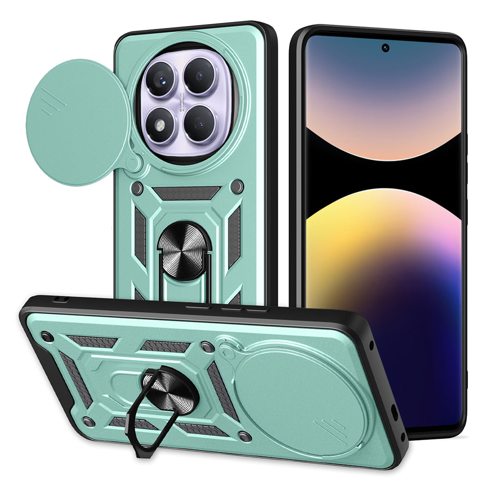 Custodia per Xiaomi Redmi Note 14 Pro 4G, Techsuit, CamShield, Verde