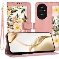 Custodia per Honor 200, Techsuit, FlipCraft, Rosa — 3