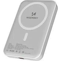 Batteria Esterna Wireless WZK WRW349YWS, 10000mAh, 20W, PD + FQI, 1 x QI - 1 x USB-C, Bianca — 3