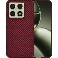 Custodia per Xiaomi 14T, Techsuit, Carbonite FiberShell, Rossa — 3