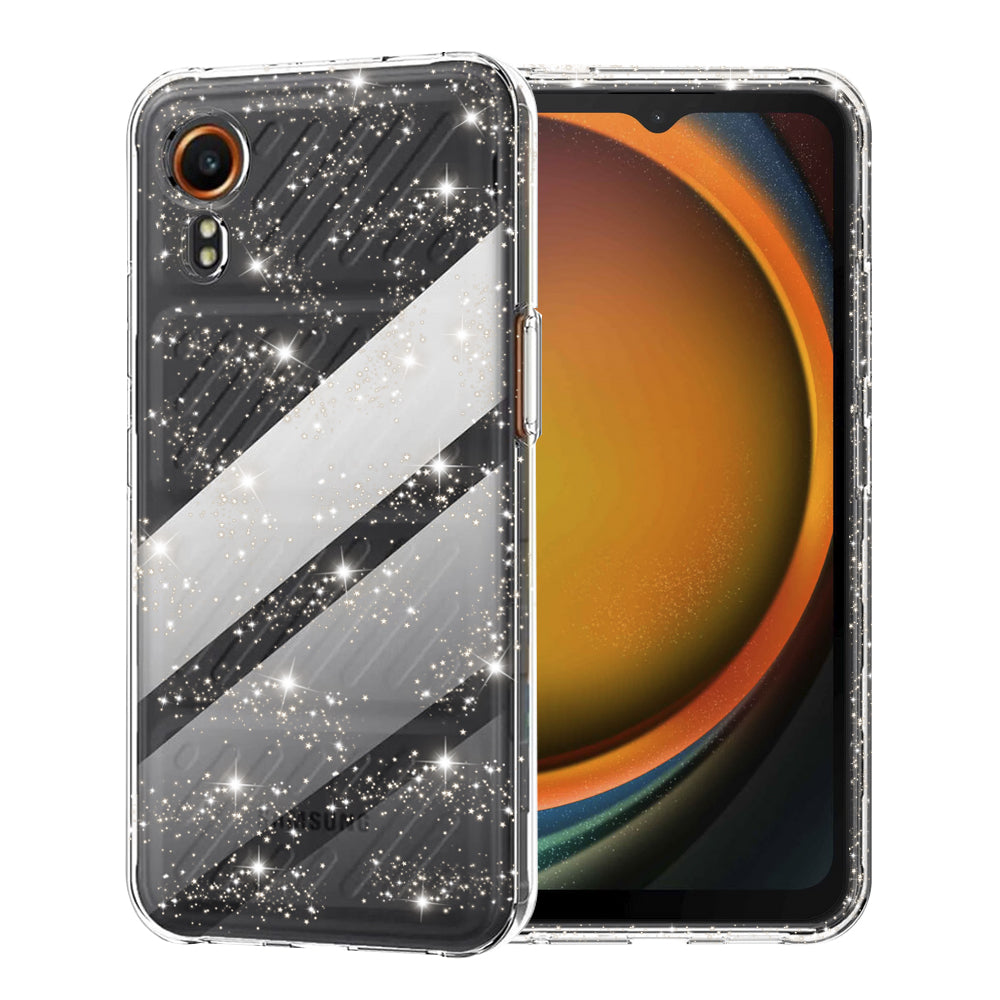 Techsuit Custodia per Samsung Galaxy Xcover7 G556, Techsuit, SparkleSkin, Trasparente