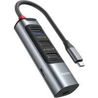 Hub USB-C Yesido HB24, 5in1, Grigio — 3