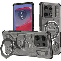 Custodia per Motorola Edge 50 Pro, Techsuit, Carbon Shield Pro, Fumo — 3