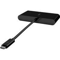 Hub USB-C Belkin Connect, 1 x USB-A 3.0 - 1 x HDMI - 1 x VGA - 1 x RJ45, Nero AVC005btBK — 3