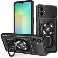 Custodia per Samsung Galaxy A06 A065, Techsuit, RuggedCam, Nera — 3
