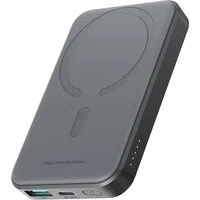 Batteria Esterna Wireless Joyroom JR-W020 Mini, 5000mAh, 20W, QC + PD + FQI, 1 x QI - 1 x USB-A - 1 x USB-C, Nera — 3
