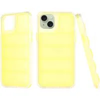 Custodia per Apple iPhone 15 Plus, Techsuit, Wave Shield, Gialla — 3