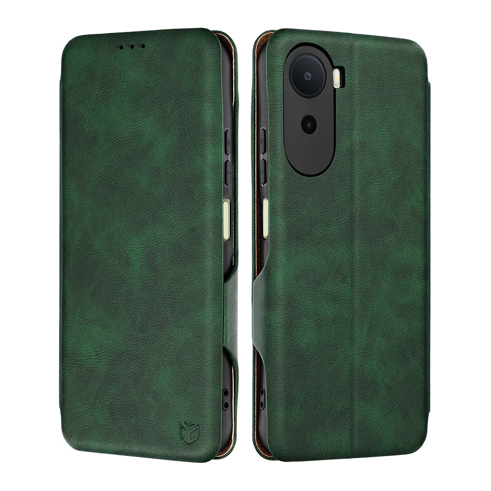 Custodia per Xiaomi Redmi A7 Pro 4G, Techsuit, Safe Wallet Plus, Verde