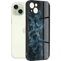 Custodia per Apple iPhone 15 Plus, Techsuit, Glaze, Blu — 3