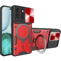 Custodia per Honor X8c, Techsuit, CamGuard Pro, Rossa — 3