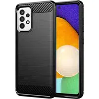 Custodia per Samsung Galaxy A52s 5G A528 / A52 5G A526 / A52 A525, Techsuit, Carbonio, Nera — 3
