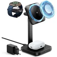 Caricabatterie Wireless Rete ESR CryoBoost 3in1, 25W, 1.67A, Nero — 3